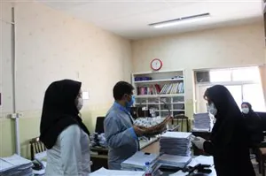 پخش محلول ضدعفونی دست جیبی در مرکز الزهرا (س)