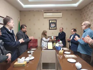 مراسم بازنشستگی مسئول حراست مرکز 